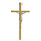 Golden cross with metal body of Christ 11 cm s3