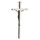 Classic cross, silver-plated metal, 8 cm s3