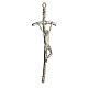 Pastoral cross in silver metal 14 cm s2