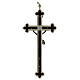Croce per sacerdoti trilobata ottone smaltato 16x8 cm s4