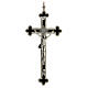 Enamelled brass trefoil cross for priests 16x8 cm s1