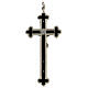 Crucifijo para sacerdotes trilobulado latón 14x6 cm s4