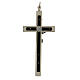 Straight cross for priests, enamelled brass, 14x6 cm s4