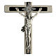 Latin crucifix for priests, brass, 16x7 cm s2