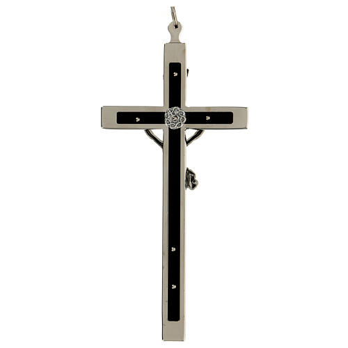 Crucifijo para sacerdotes lineal latón 16x7 cm 4