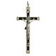 Crucifix for priests linear brass 16x7 cm s1