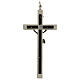 Crucifix for priests linear brass 16x7 cm s4