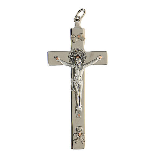 Crucifix pour prêtres croix latine laiton 7x3 cm 1