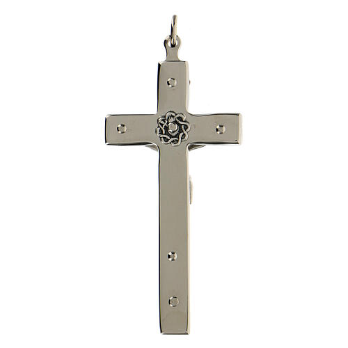 Crucifixo latino para sacerdotes latão 7x3 cm 3