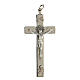 Crucifix for priests linear brass 7x3 cm s1