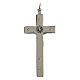 Crucifix for priests linear brass 7x3 cm s3