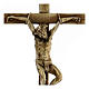 Kreuzweg-Kruzifix aus bronzierter Legierung mit Christuskőrper auf dem Leidensweg, 15 cm s2