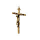 Kreuzweg-Kruzifix aus bronzierter Legierung mit Christuskőrper auf dem Leidensweg, 15 cm s3