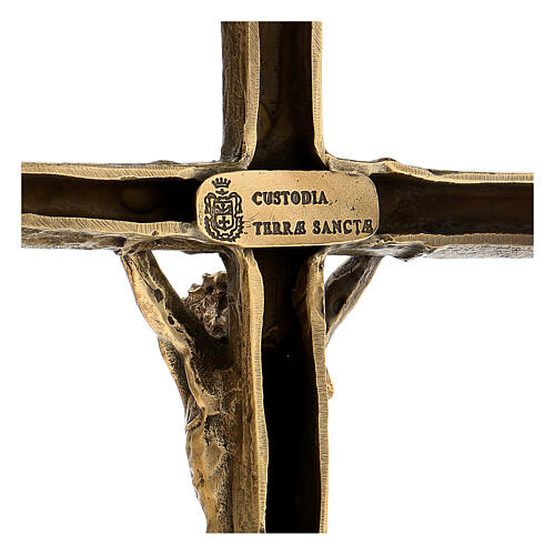 Crocifisso Cristo Via Dolorosa bronzo Crucis 26 cm 6