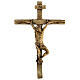 Crocifisso Cristo Via Dolorosa bronzo Crucis 26 cm s1