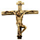 Crocifisso Cristo Via Dolorosa bronzo Crucis 26 cm s2