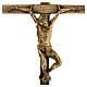 Crocifisso Cristo Via Dolorosa bronzo Crucis 26 cm s4