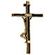 Crocifisso Cristo Via Dolorosa bronzo Crucis 26 cm s7