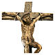 Crucifix Chemin de Croix bronze Christ forgé 35 cm s2
