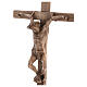 Crucifix Chemin de Croix bronze Christ forgé 35 cm s6