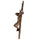 Crucifix Chemin de Croix bronze Christ forgé 35 cm s7