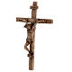 Crocifisso Via Dolorosa Bronzo Gesù forgiato 35 cm s3