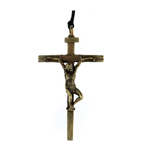 Vía Dolorosa Cruz aleación bronceada Vía Crucis 10 cm 14 estaciones 1