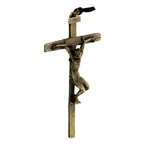 Vía Dolorosa Cruz aleación bronceada Vía Crucis 10 cm 14 estaciones 2