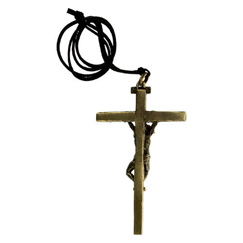 Vía Dolorosa Cruz aleación bronceada Vía Crucis 10 cm 14 estaciones 4