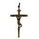 Vía Dolorosa Cruz aleación bronceada Vía Crucis 10 cm 14 estaciones s1