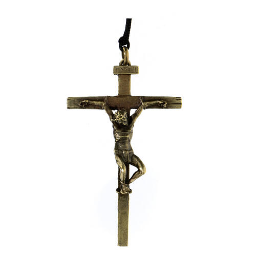 Krzyż Droga Krzyżowa, stop brązu, h 10 cm, Via Dolorosa 1