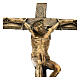 Bronze wall crucifix Way of the Cross with INRI plate 54 cm s2