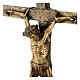 Bronze wall crucifix Way of the Cross with INRI plate 54 cm s4