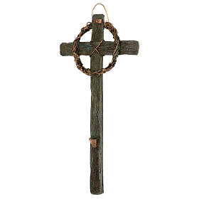 Croix murale couronne d'épines 25 cm
