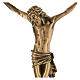 Christuskőrper zum Aufhängen aus vergoldeter Bronze, 45 cm s2