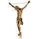 Cuerpo de Cristo bronce dorado 45 cm de colgar s3