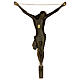 Cuerpo de Cristo bronce dorado 45 cm de colgar s4