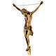 Corpo di Cristo bronzo dorato 45 cm da appendere  s3