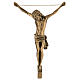Body of Christ in gilded bronze 45 cm to hang s1