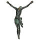 Black bronze Body of Christ, 35 cm, to hang s4