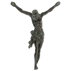 Cuerpo de Cristo bronce negro 35 cm de colgar