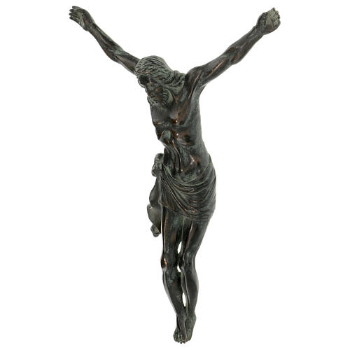 Corps de Christ mural bronze noir 35 cm 3