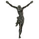 Corps de Christ mural bronze noir 35 cm s1