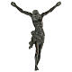 Corpo di Cristo bronzo nero 35 cm da appendere s1