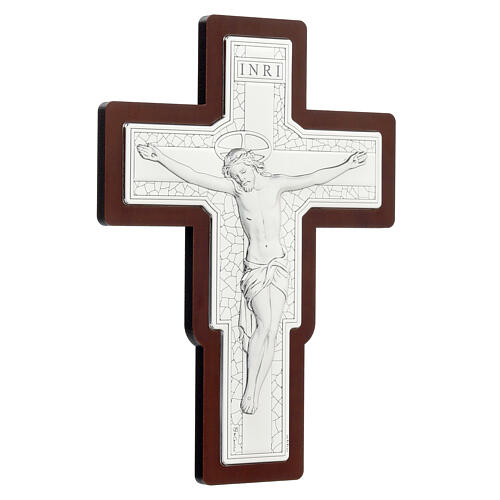 Wall crucifix, bilaminate metal, 10x7 in 2