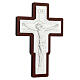 Wall crucifix bilaminated 25x18 cm s2