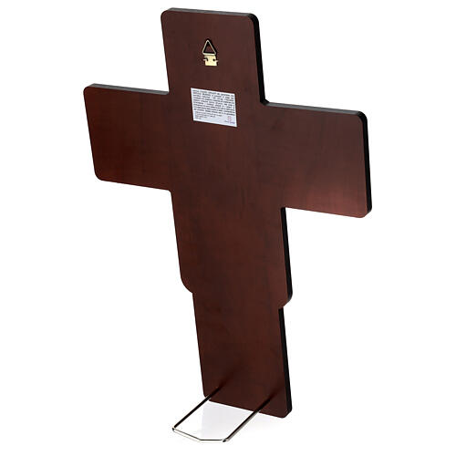 Wall crucifix, bilaminate metal, 14x10 in 3