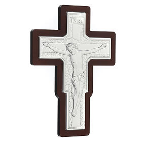 Wall crucifix, 6x4 in, bilaminate metal