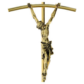 Golden wall cross, 14x7 in