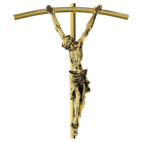 Croix murale dorée 35x17 cm 2